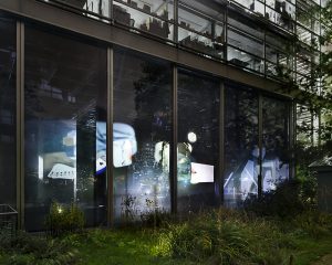 clearview projection window display Fondation Cartier Paris