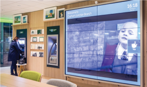 LLoyds bank clapham junction interactive video wall