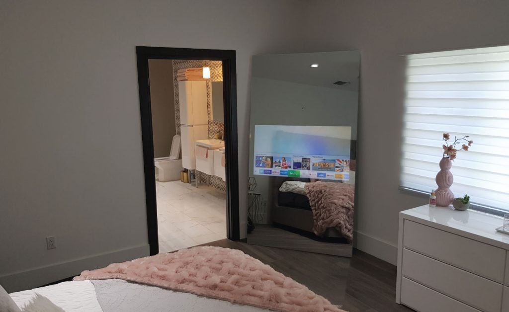 oversized mirror tv home