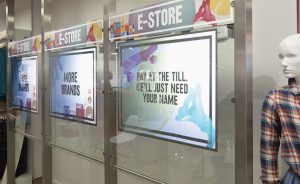 interactive projection foil retail stores