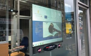 surface sound speakers window displays