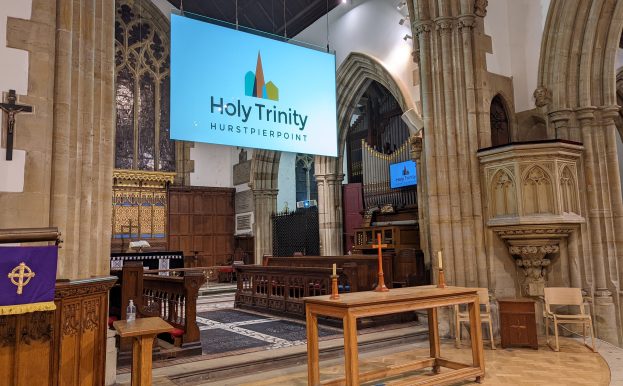 Projects 5 holy trinity smart glass screen church
