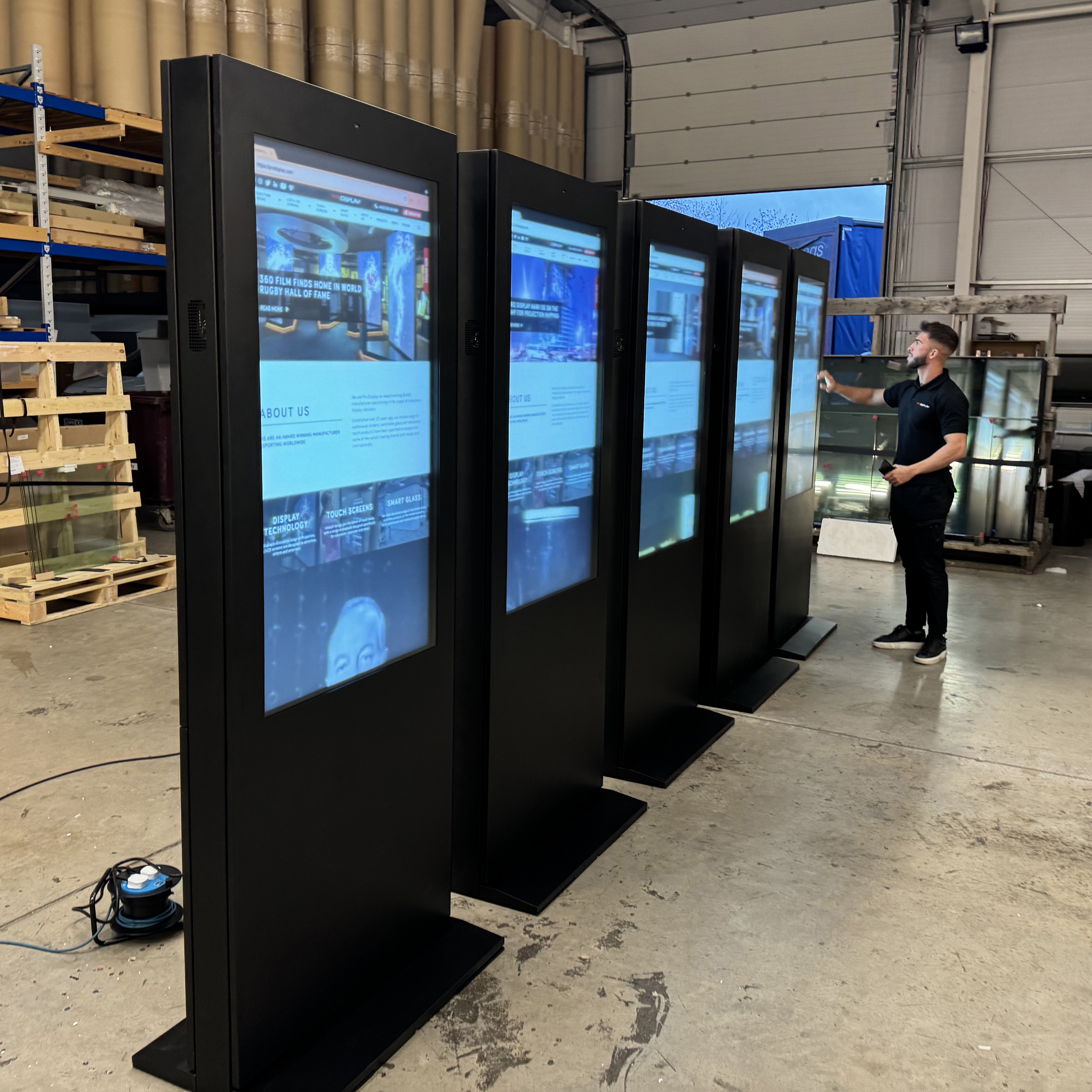 55 inch outdoor kiosks