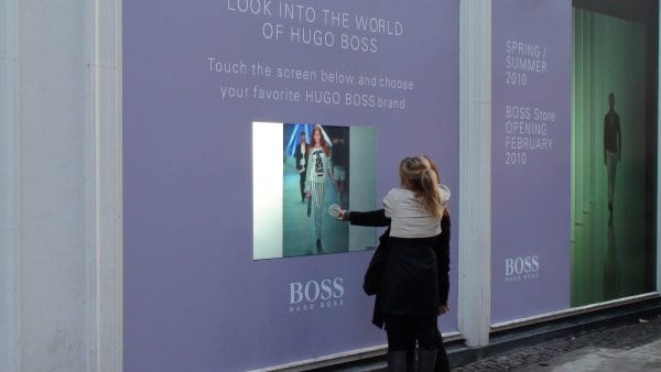 Touch Screen Projection Foil - Hugo Boss, Copenhagen