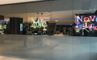 mirror video wall display system in novotel hotel, London