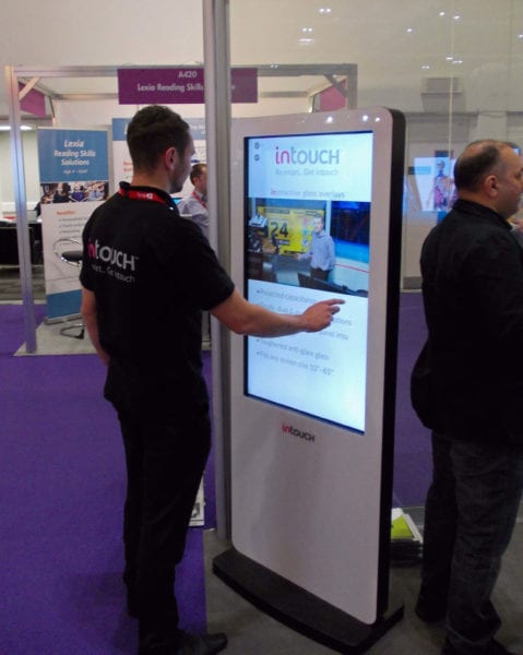 branded digital signage kiosk exhibitions