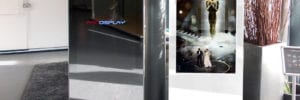 digital signage kiosk for advertising in hotel receptions