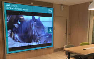 Interactive Video Wall at Lloyds Bank