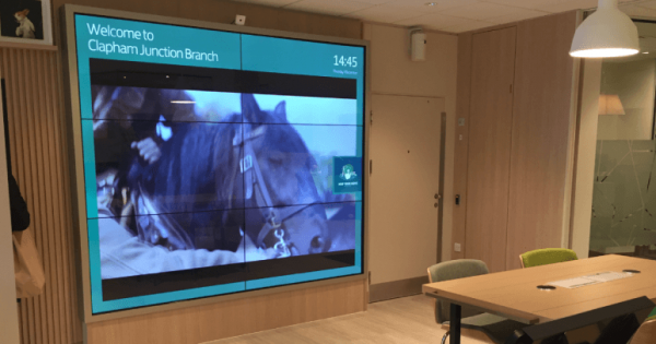 Interactive Video Wall at Lloyds Bank