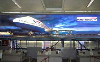 large format projection screens exhibitions