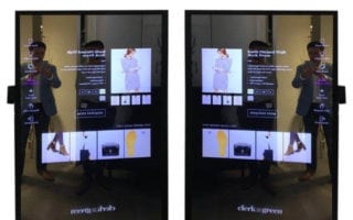 mirror retail displays changing rooms
