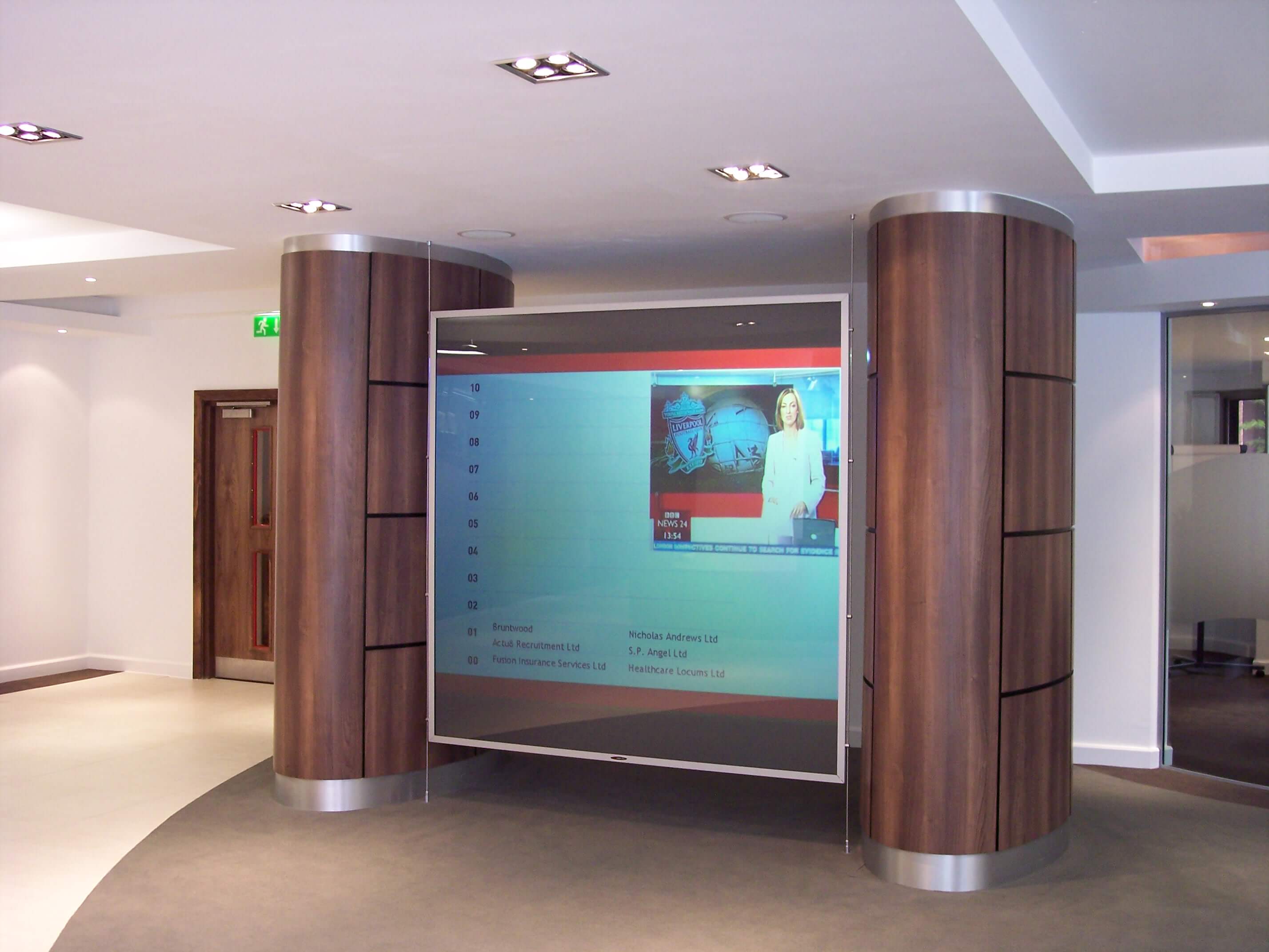 rear projection screen advertising