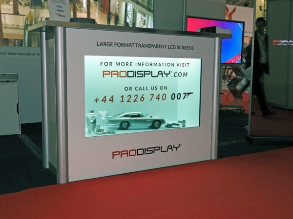 transparent display showcase box product launches