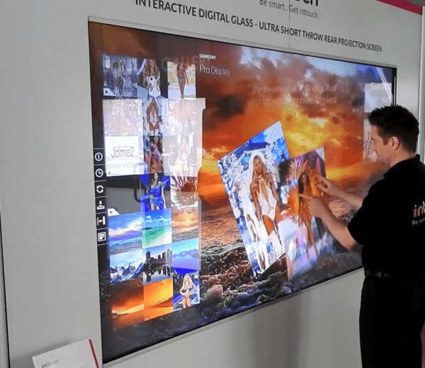Interactive Digital Glass in Screen Gallery